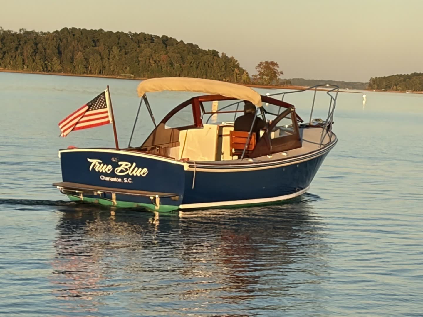 1973 Dyer 29 Bass Boat TRUE BLUE — photo 3