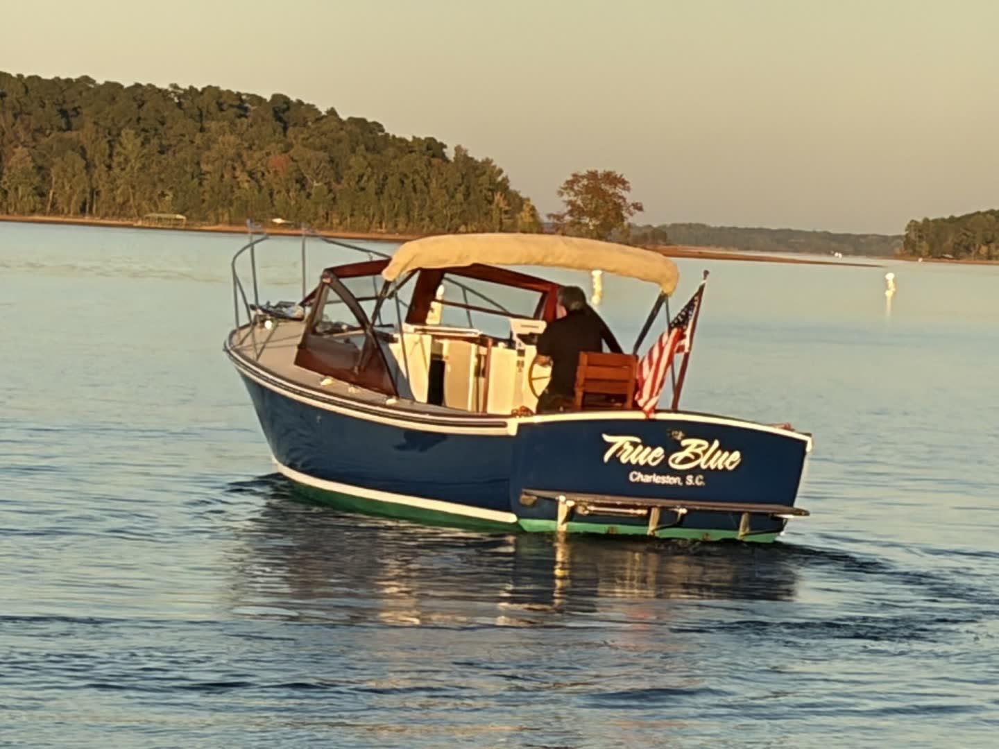 1973 Dyer 29 Bass Boat TRUE BLUE — photo 4