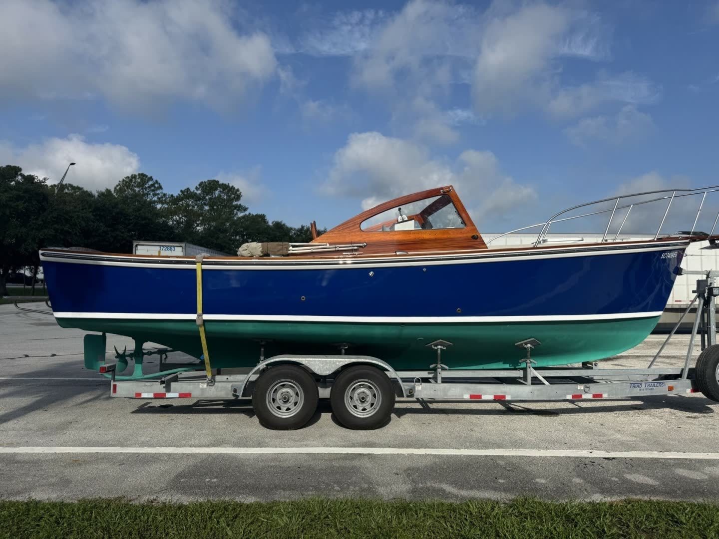 1973 Dyer 29 Bass Boat TRUE BLUE — photo 9