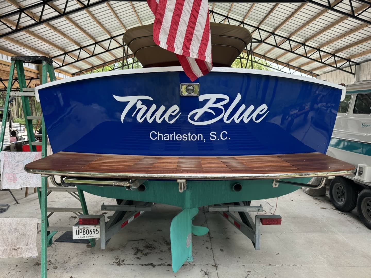 1973 Dyer 29 Bass Boat TRUE BLUE — photo 11